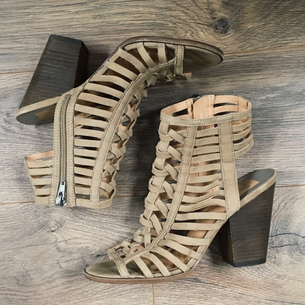 Dolce Vita Taupe Caged Sandal
